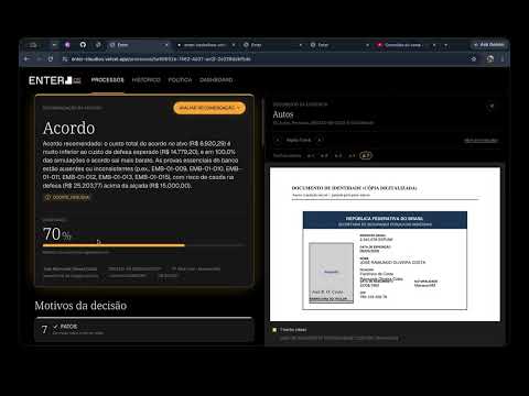 Video preview showing the project recommendation and document-review interface